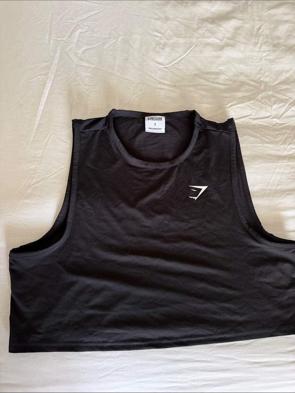 Gymshark Black Performance Cropped Tank